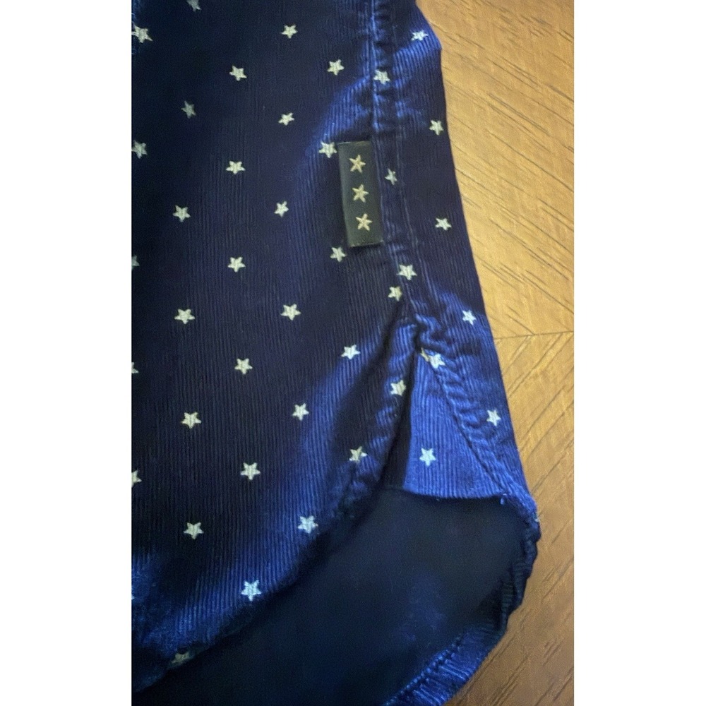 John Varvatos U.S.A. Long Sleeve Button Up Shirt Mens S Blue White Star Pattern - Picture 11 of 16